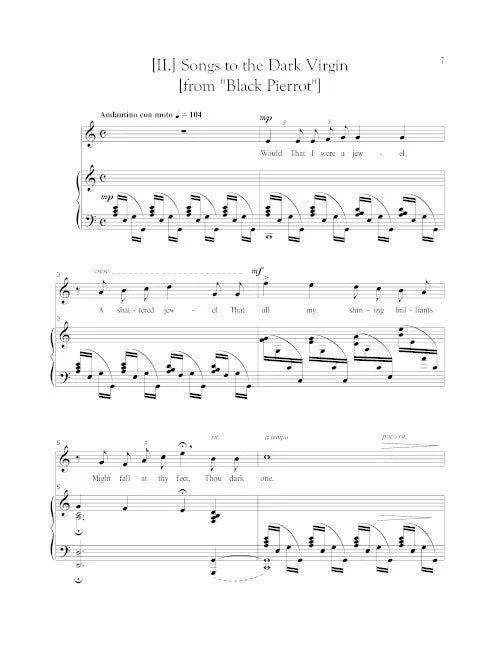 Price: Four Songs from The Weary Blues