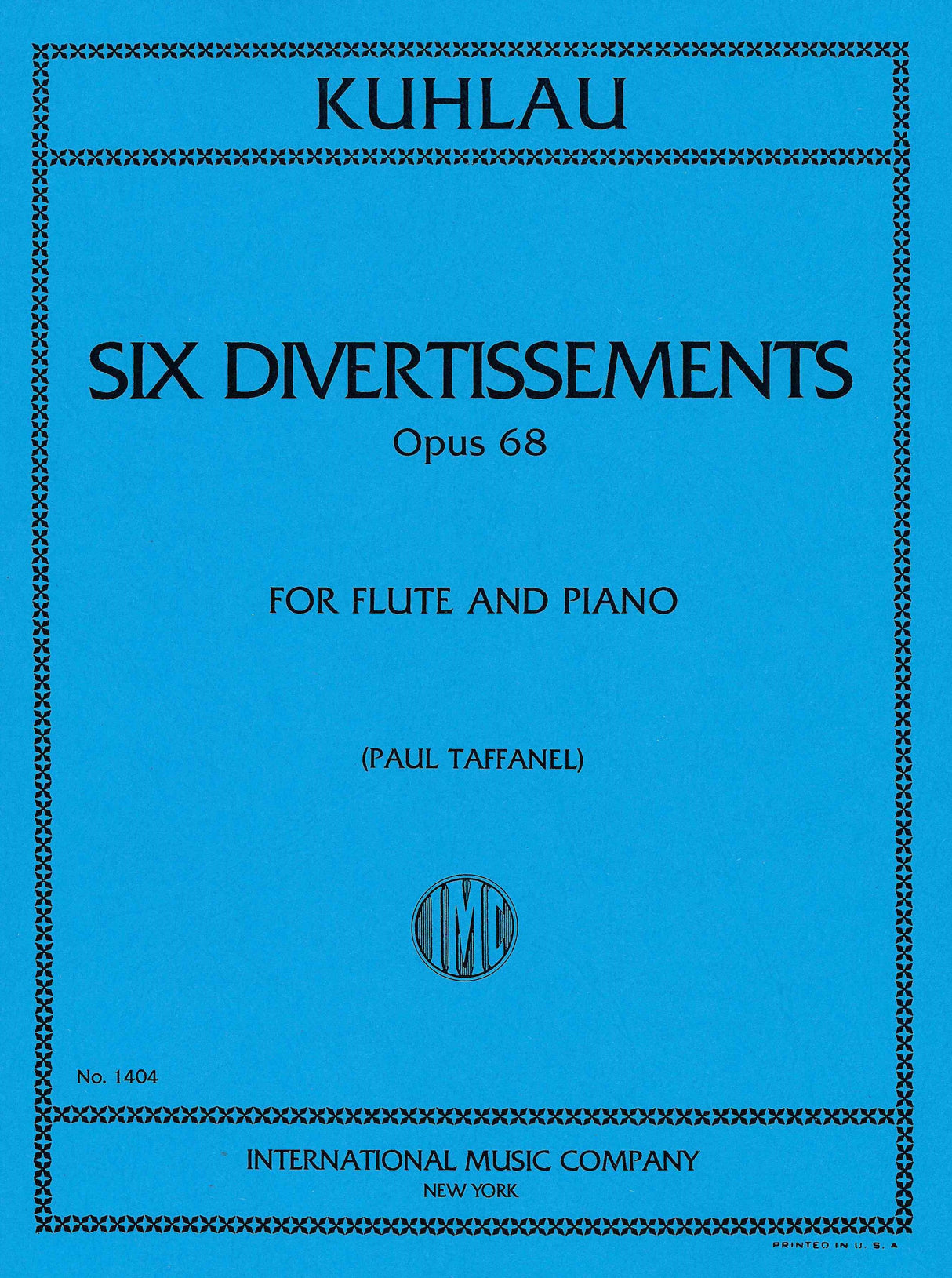 Kuhlau: 6 Divertissements, Op. 68