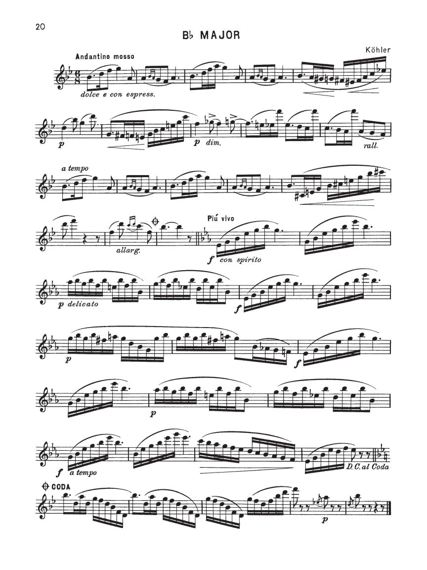 Selected Studies for Flute