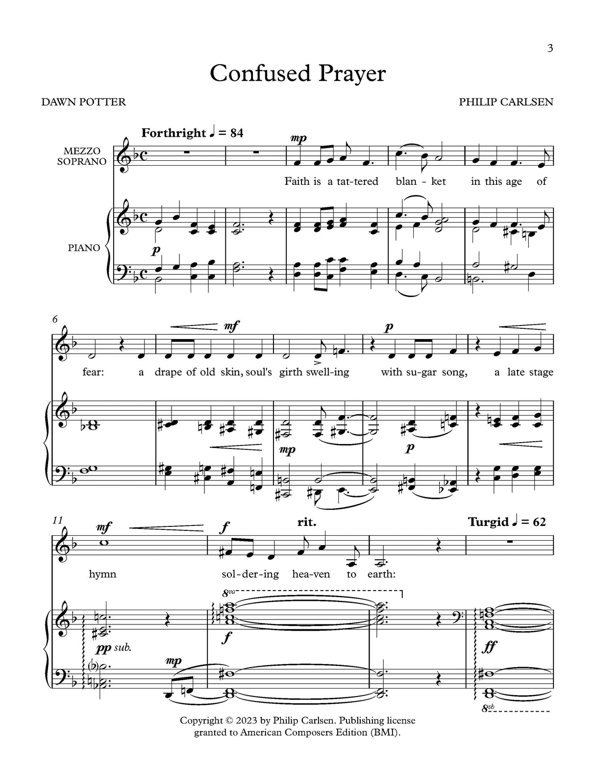 Carlsen: Confused Prayer