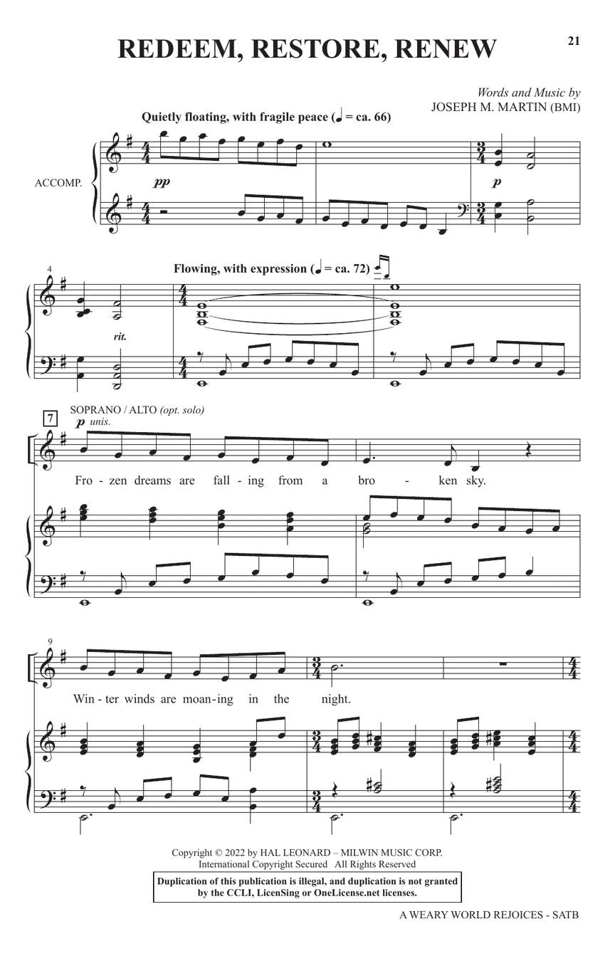 Martin: A Weary World Rejoices