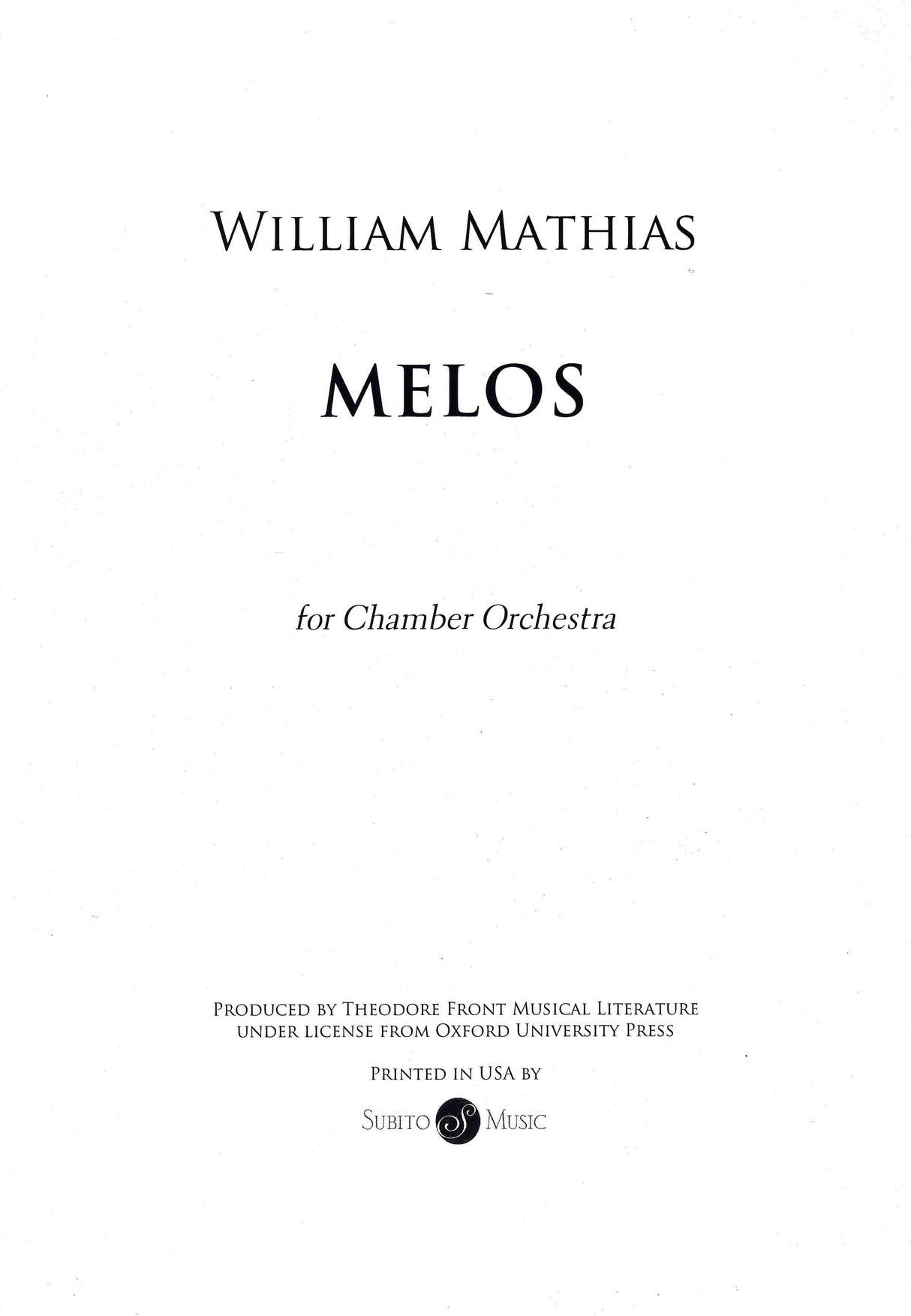 Mathias: Melos