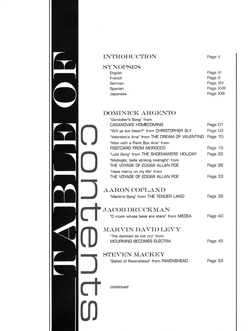 American Arias for Tenor