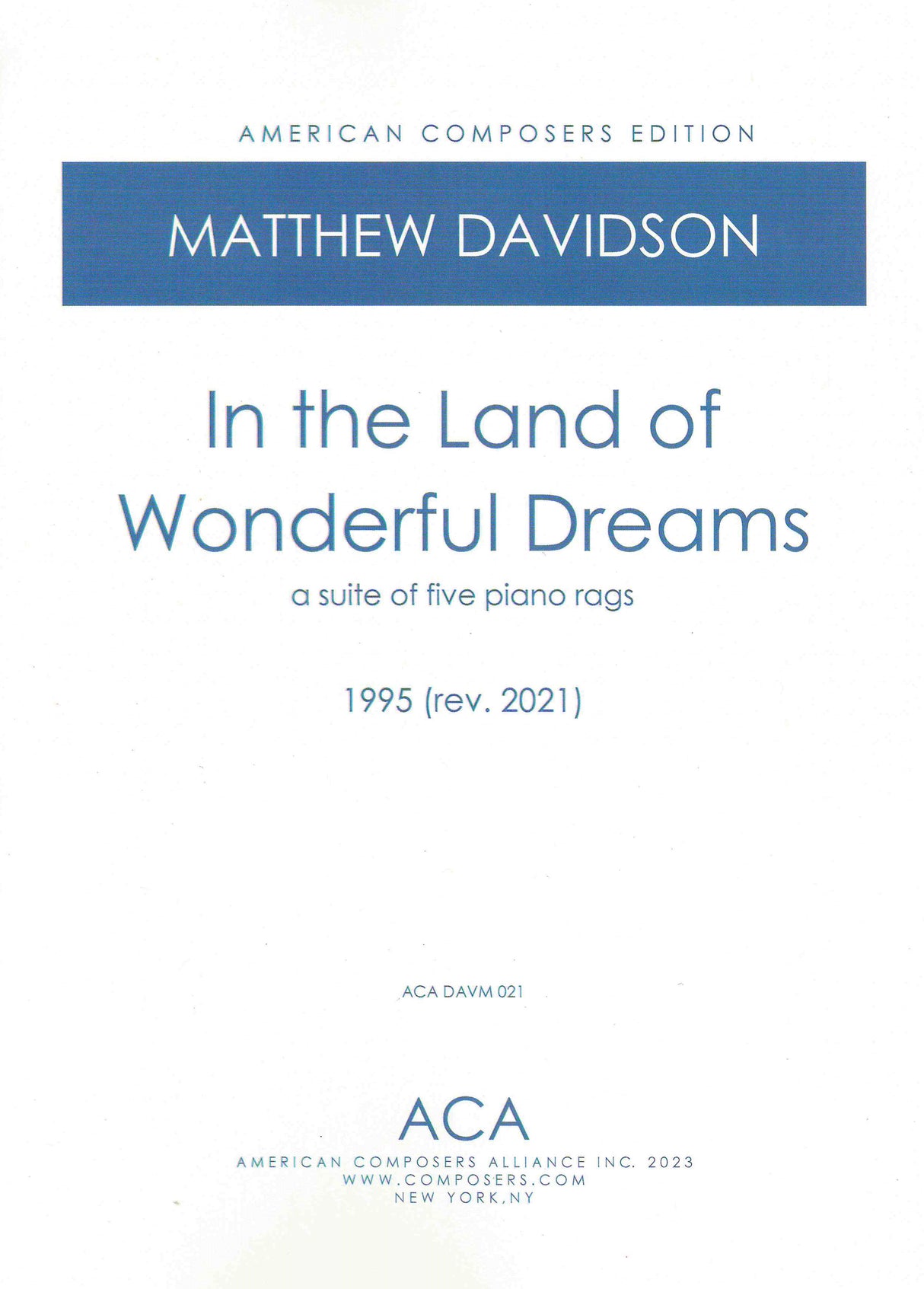 Davidson: In the Land of Wonderful Dreams