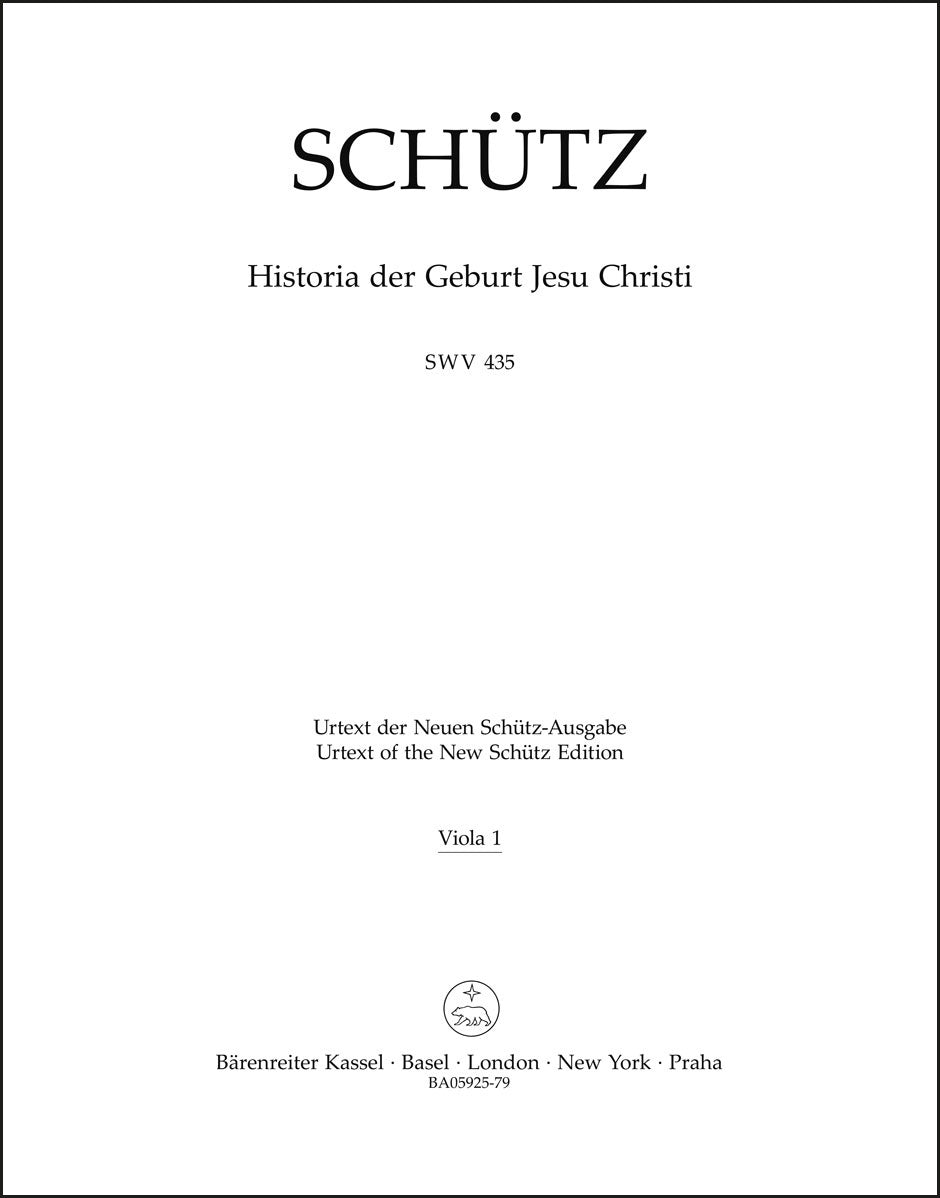 Schütz: Historia der Geburt Jesu Christi, SWV 435