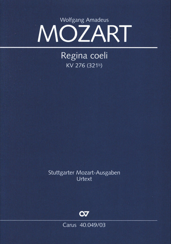 Mozart: Regina coeli, K. 276 (321b)