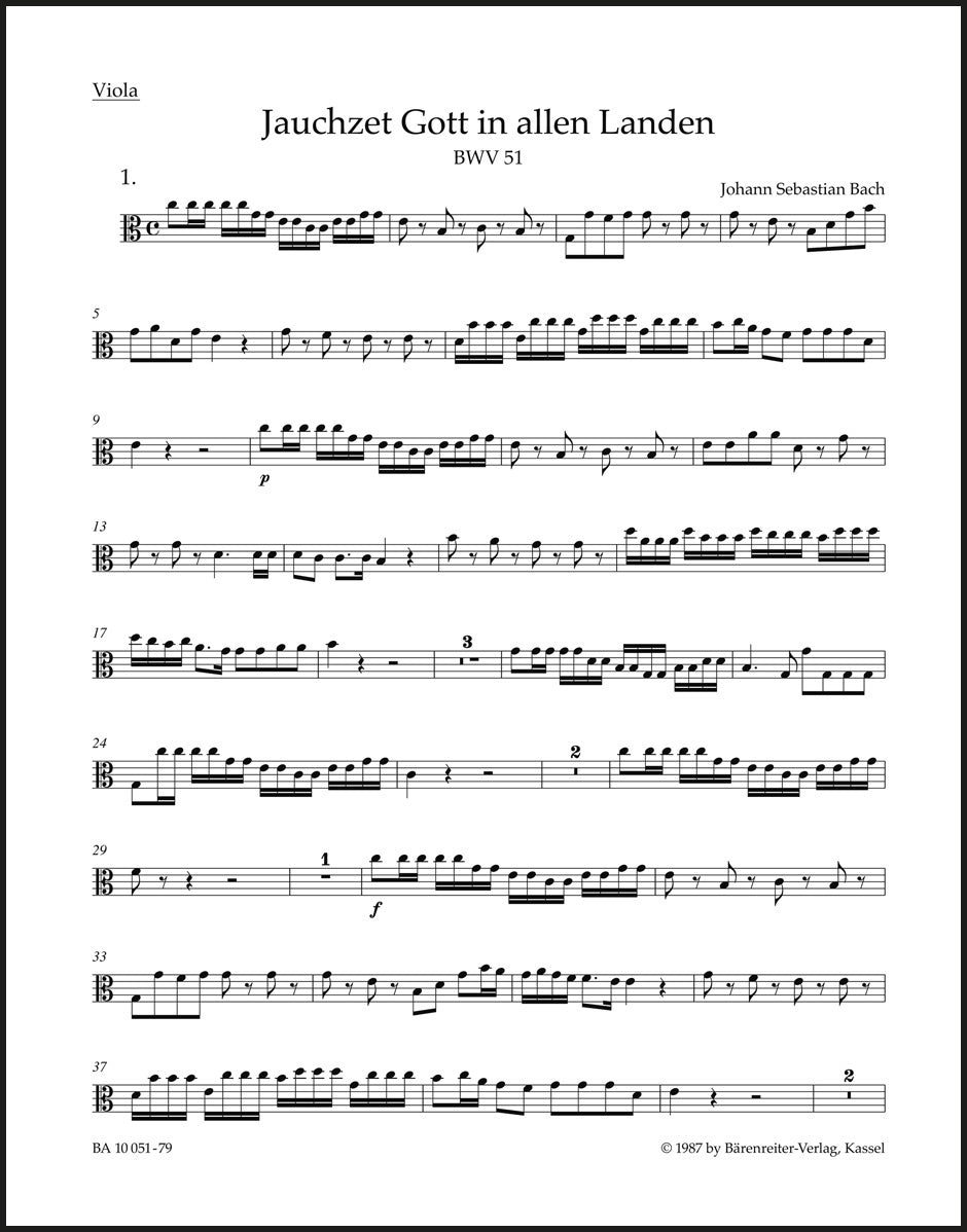 Bach: Jauchzet Gott in allen Landen, BWV 51