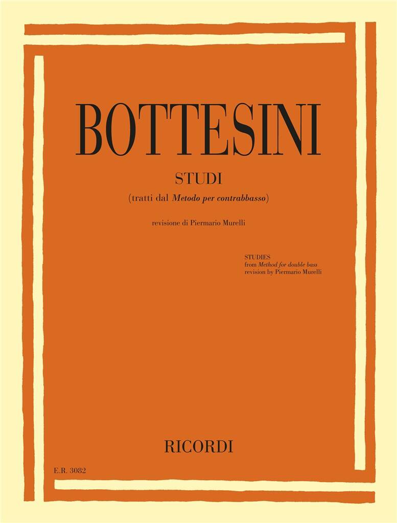 Bottesini: Studi (tratti dal "Metodo per contrabbasso")