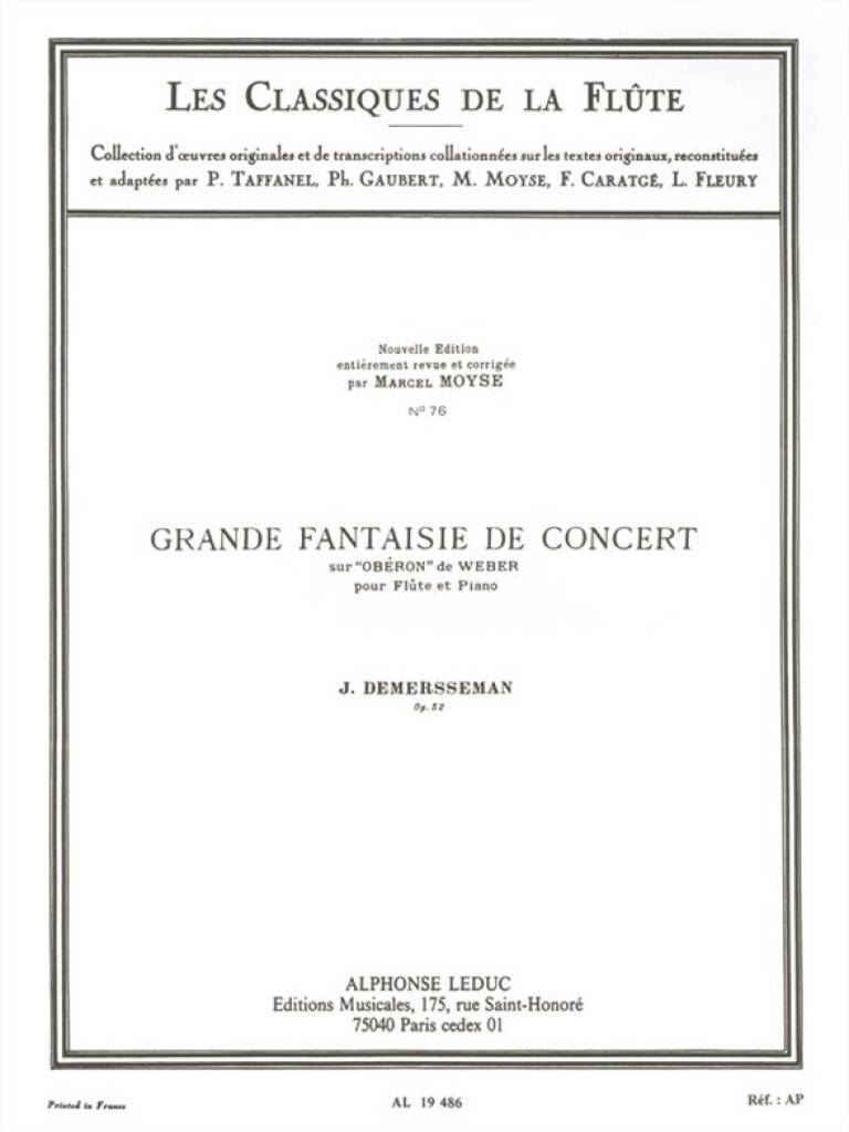 Demersseman: Grande Fantaisie de Concert, Op. 52