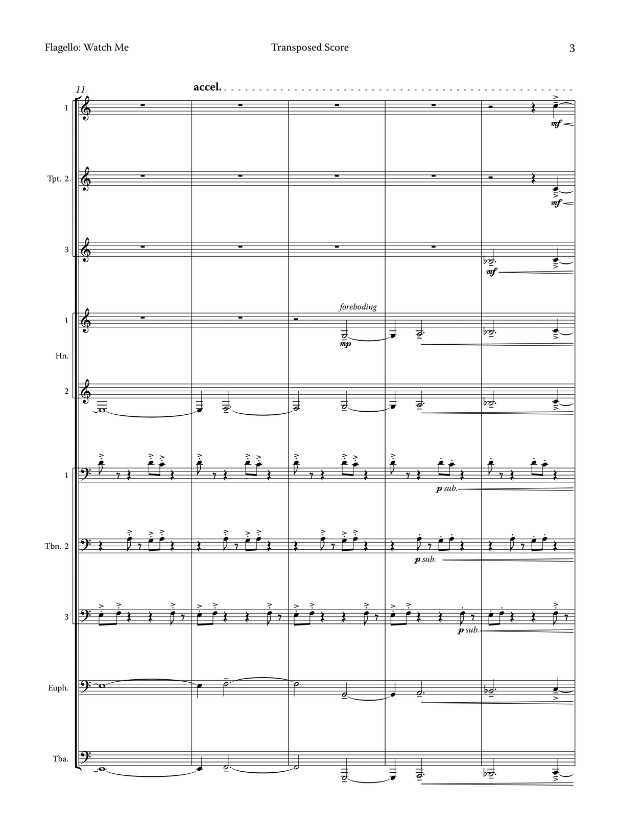 Flagello: Watch Me (Version for Brass Ensemble)