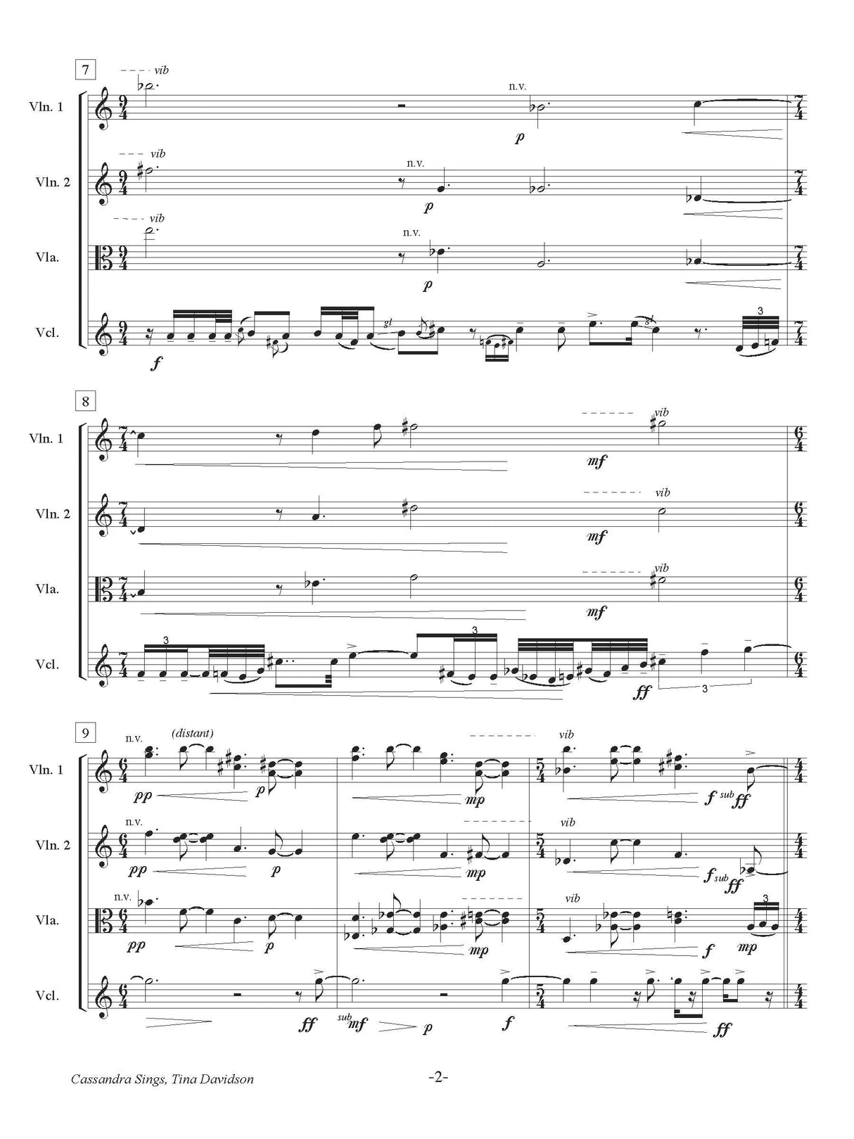 Davidson: Cassandra Sings