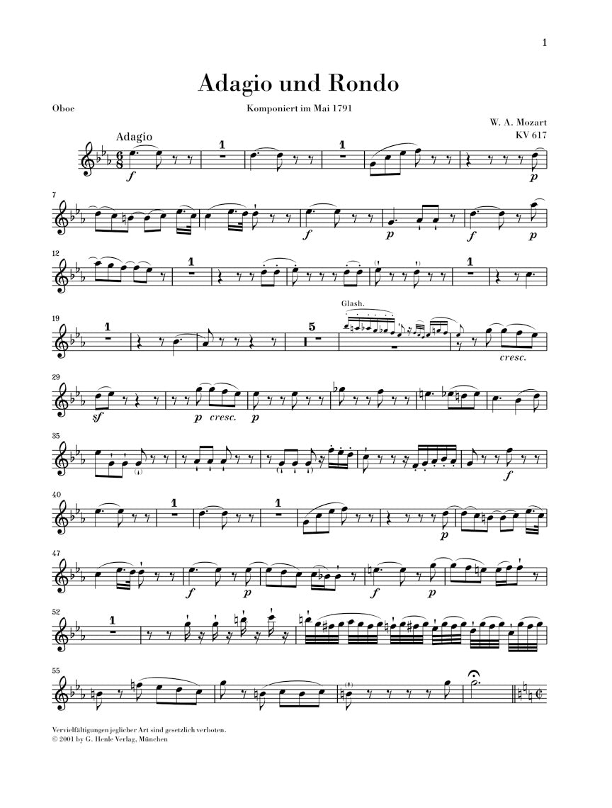 Mozart: Adagio and Rondo, K. 617