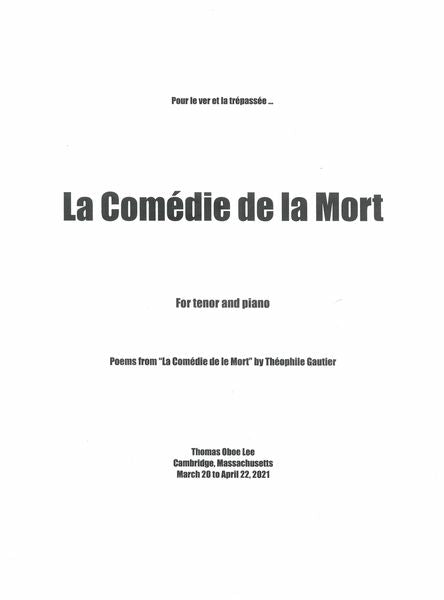 T.O. Lee: Le Comédie De La Mort