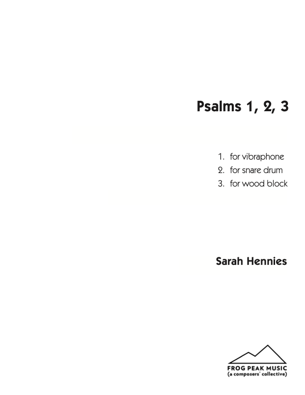 Hennies: Psalms 1, 2, 3