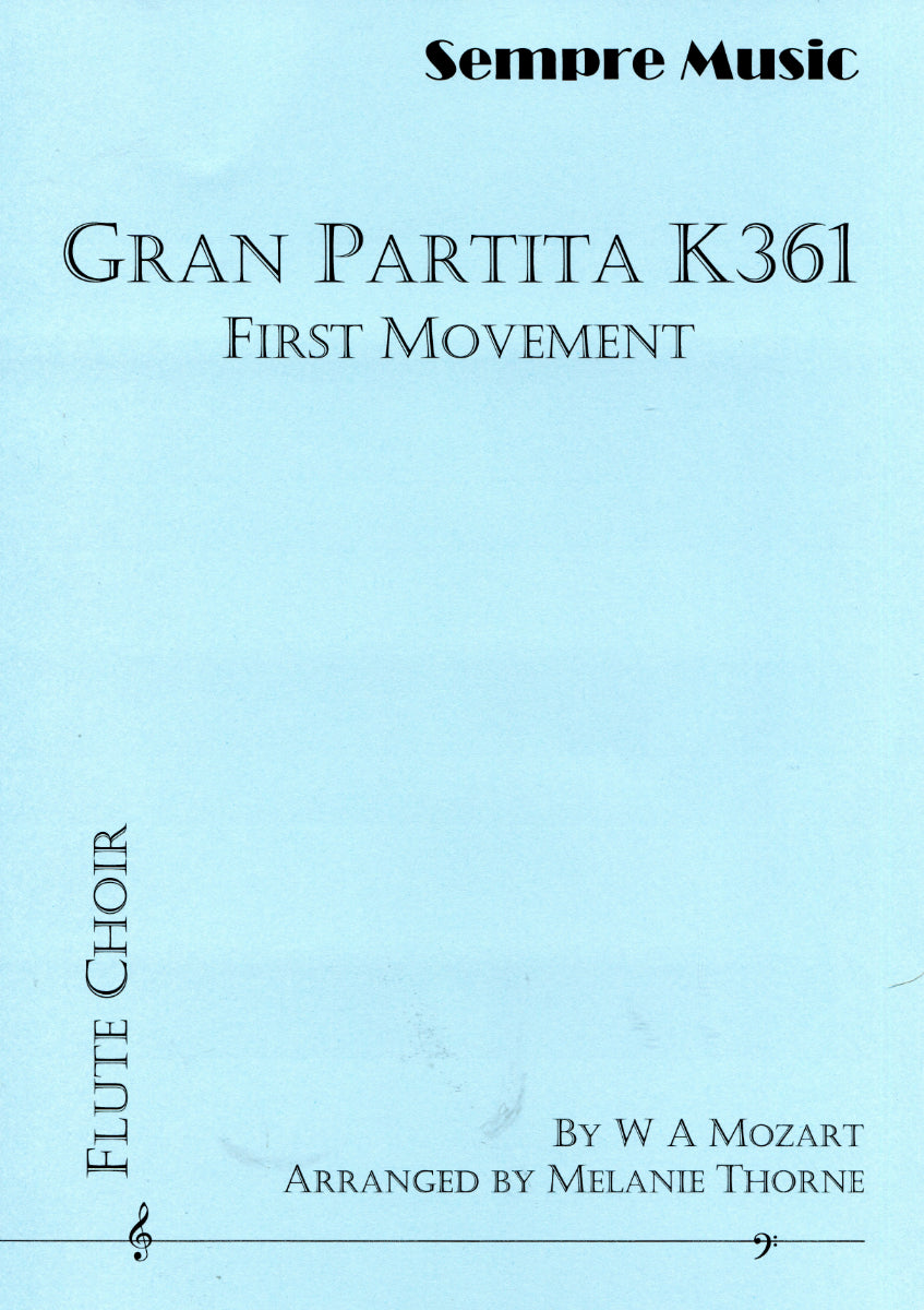 Mozart: First Movement from Gran Partita, K. 361 (arr. for flute choir)