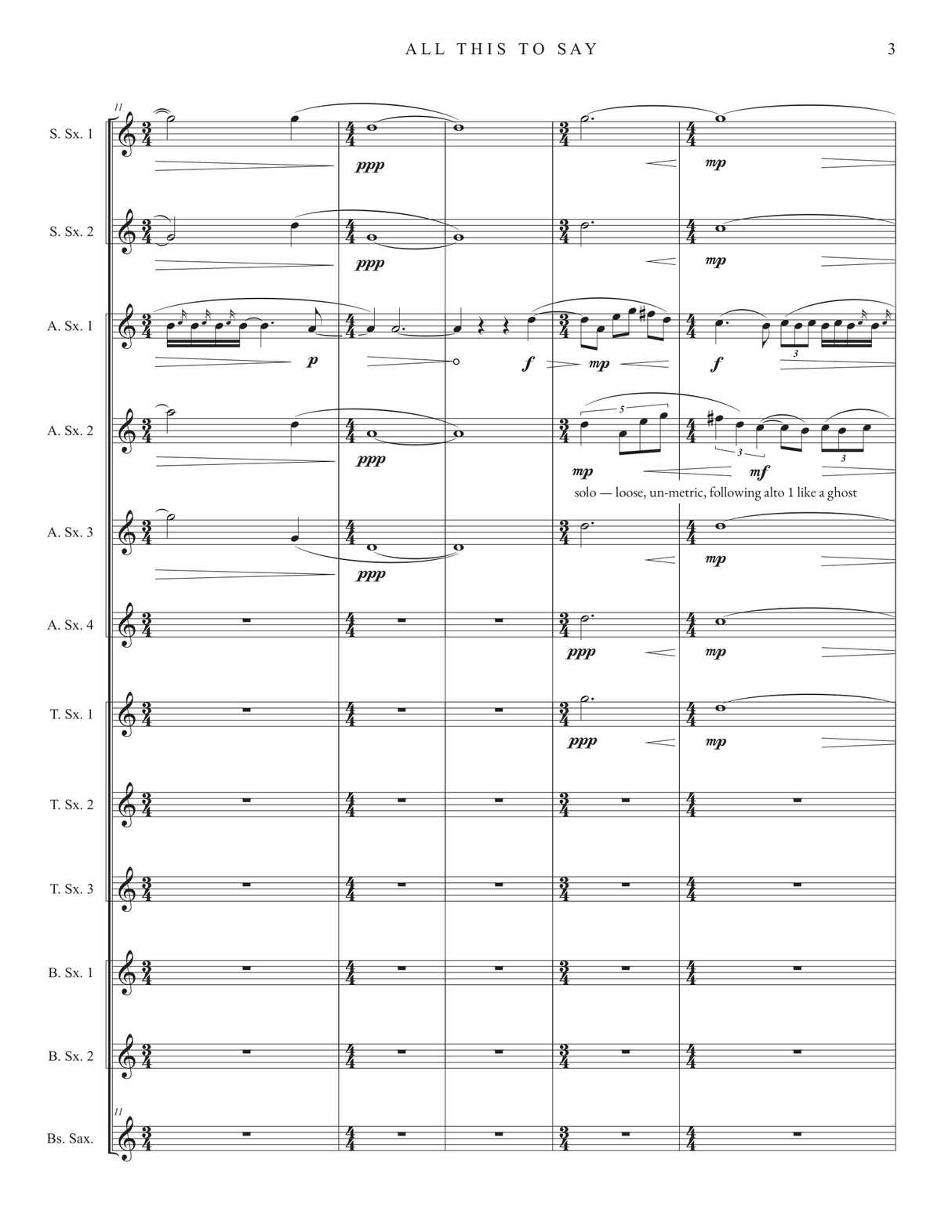 Candey: All This To Say