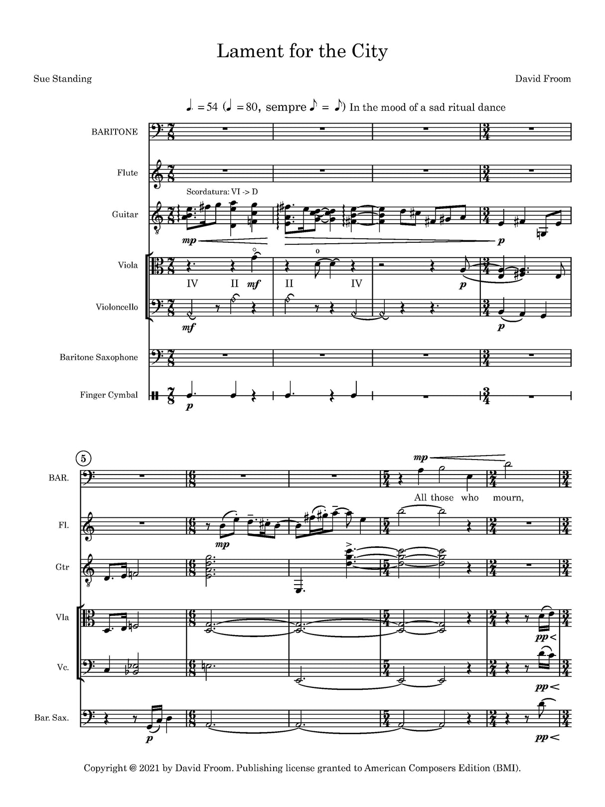 Froom: Lament for the City