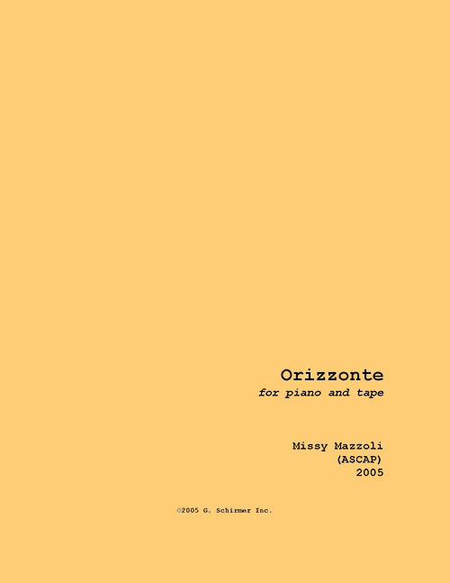 Mazzoli: Orizzonte
