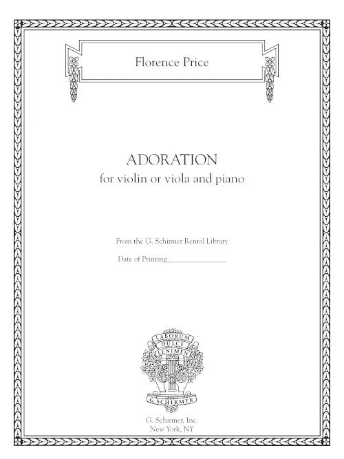 Price: Adoration (arr. for violin or viola & piano)