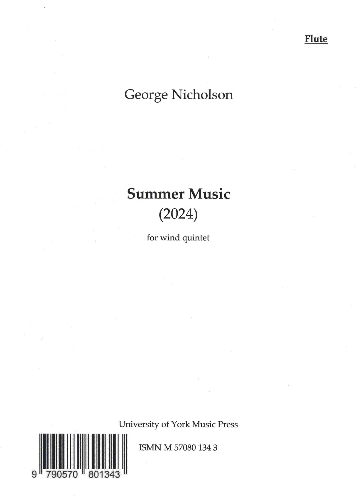 Nicholson: Summer Music