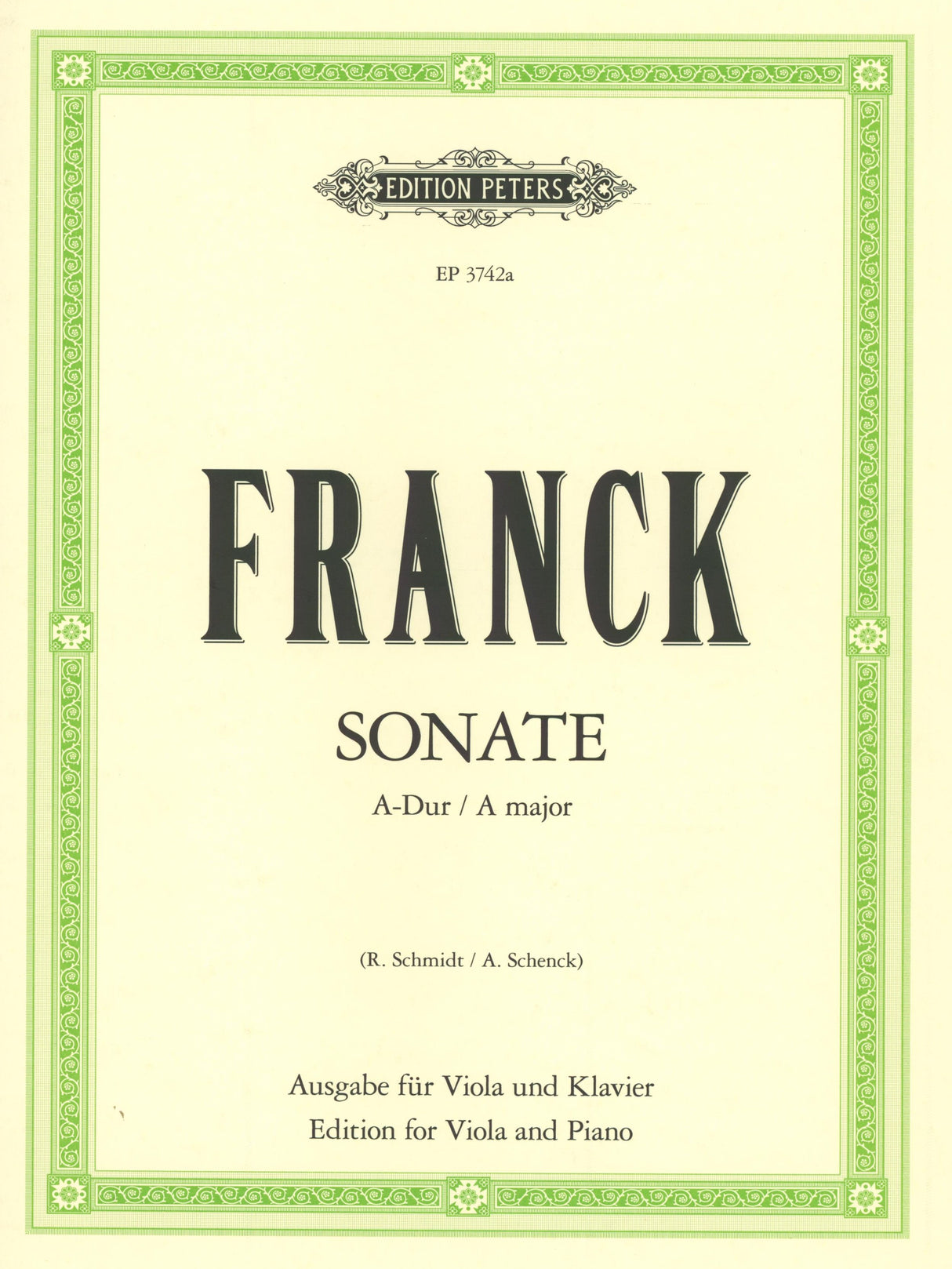 Franck: Sonata in A Major (arr. for viola and piano)
