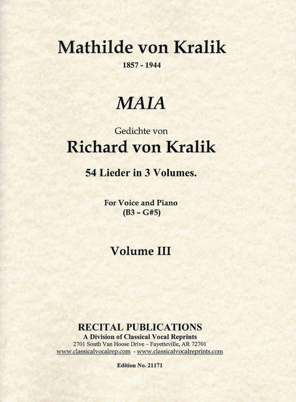 Kralik: Maia - Volume 3