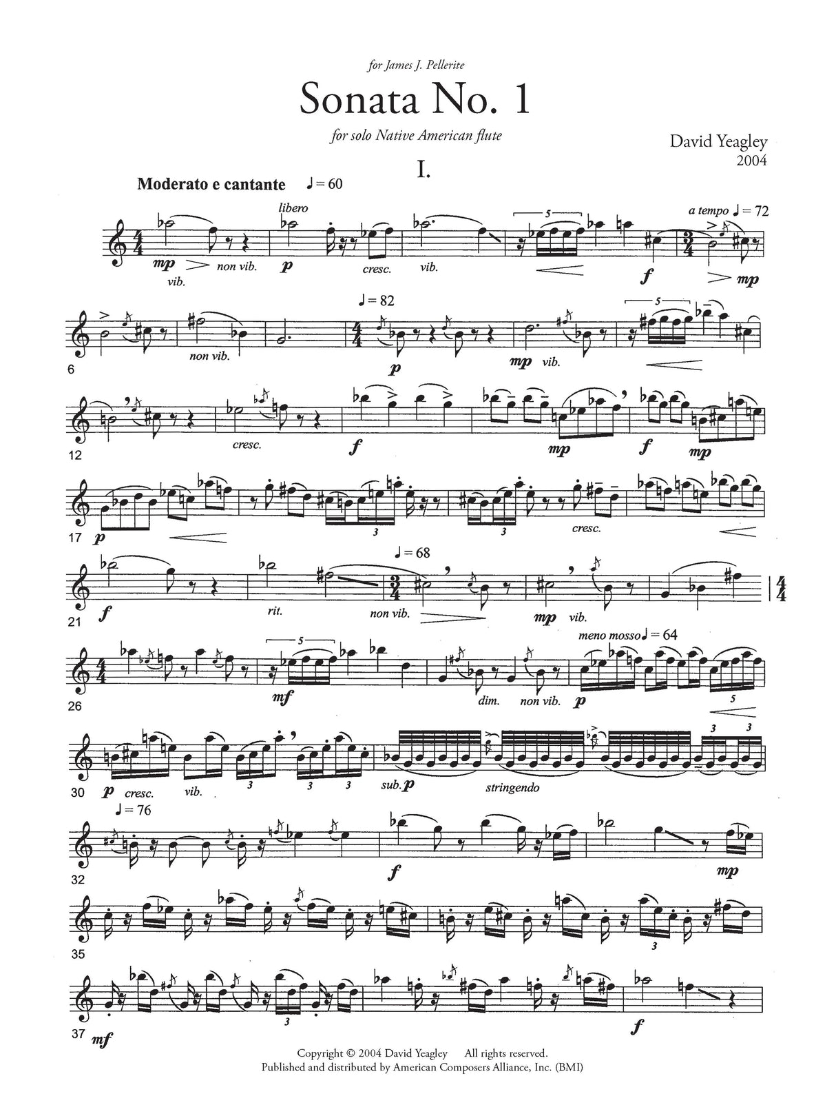 Yeagley: Sonata No. 1
