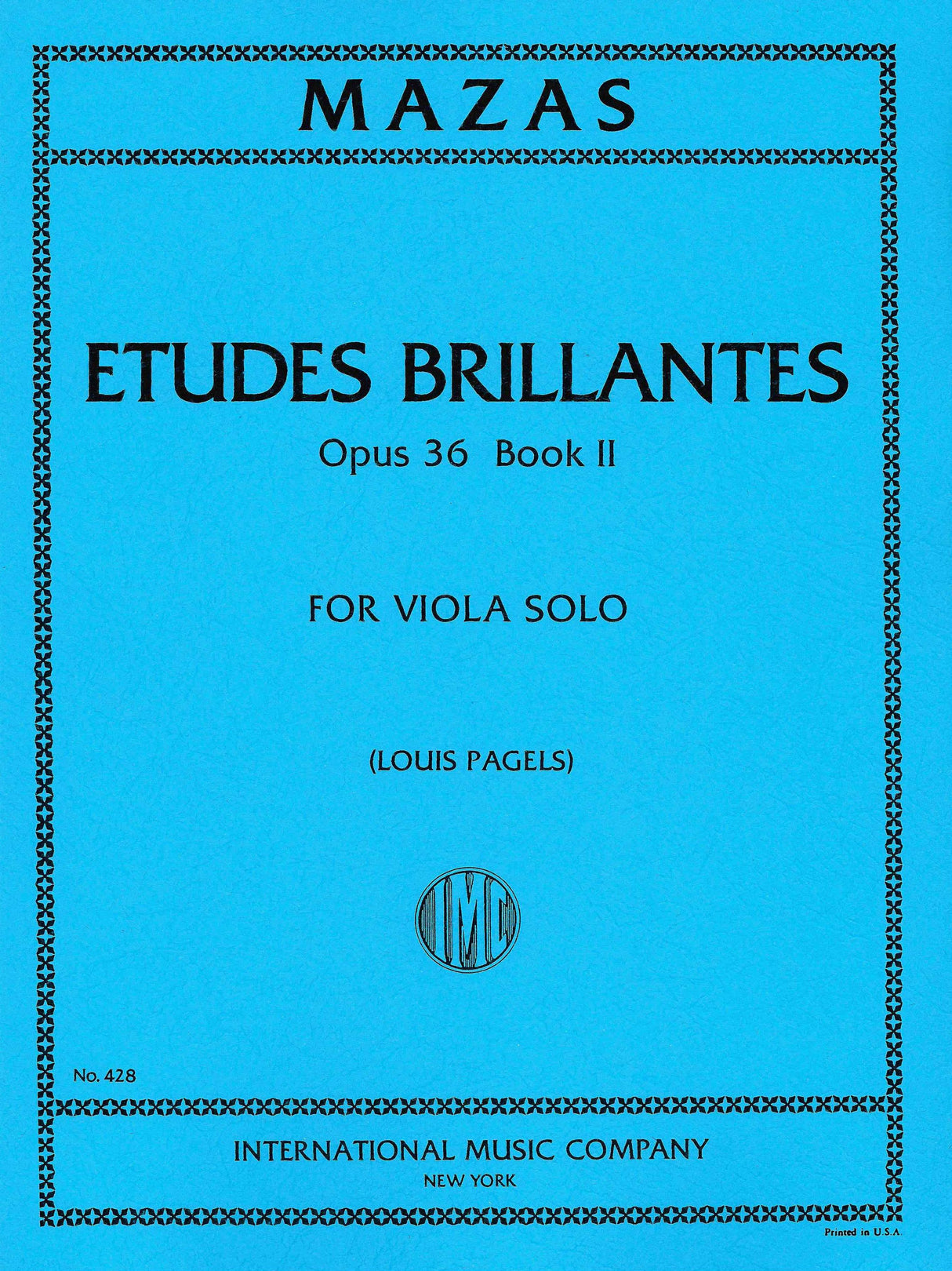 Mazas: Études brillantes, Op. 36 - Volume 2 (arr. for viola)