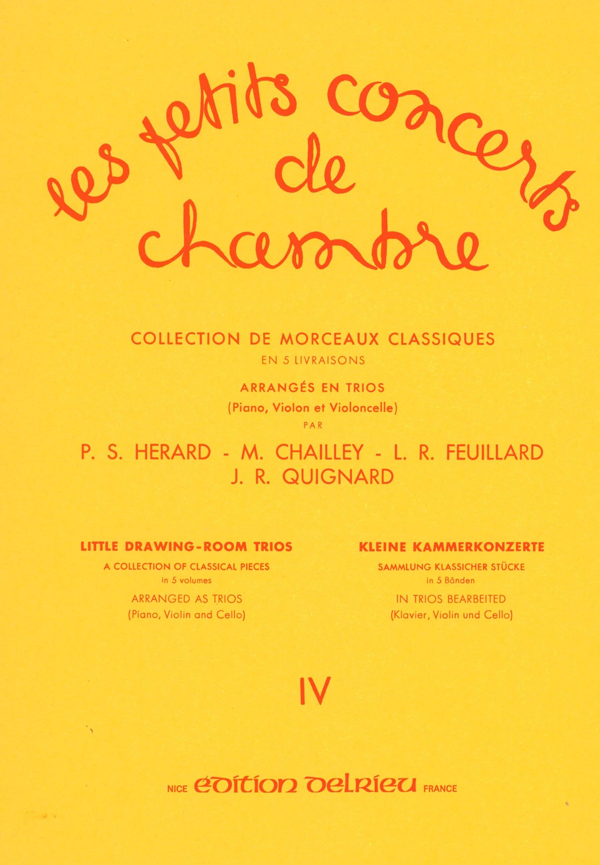 Les petits concerts de chambre - Volume 4