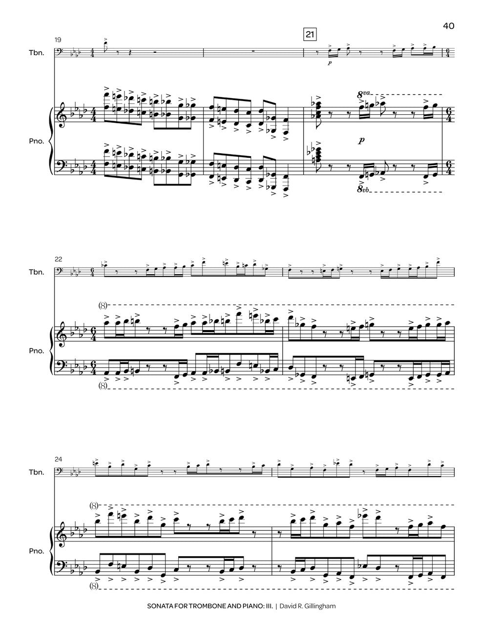 Gillingham: Trombone Sonata