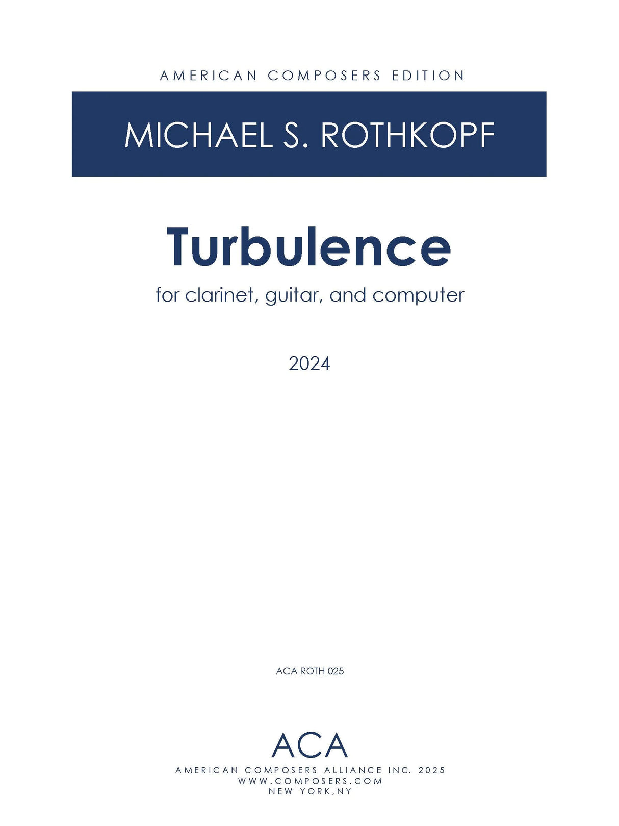 Rothkopf: Turbulence