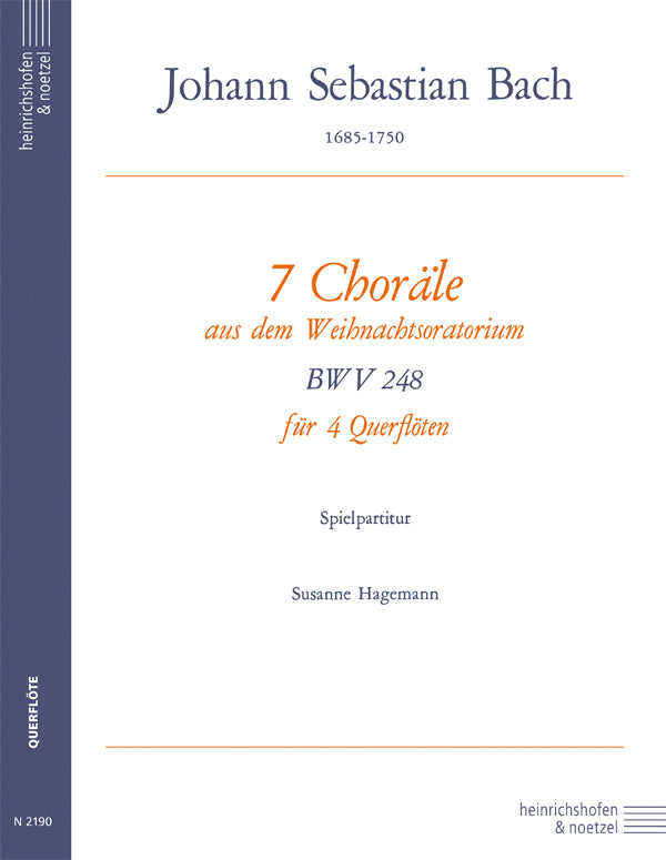 Bach: 7 Chorales from the Christmas Oratorio, BWV 248 (arr. for recorder quartet)