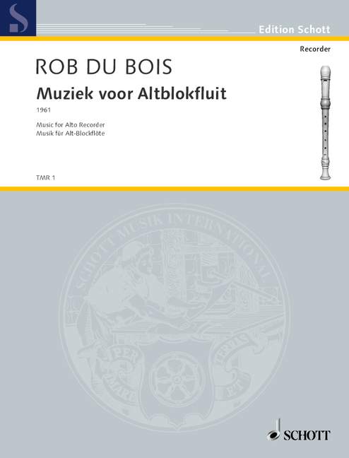 Du Bois: Music for Alto Recorder