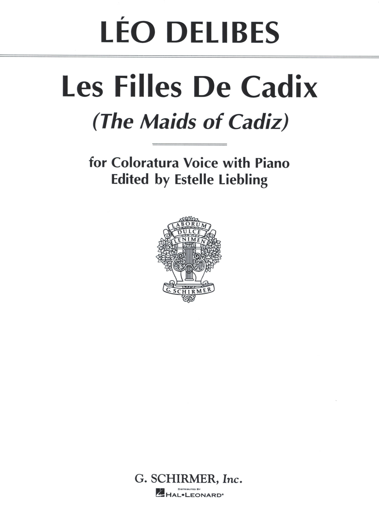 Delibes: Les filles de Cadix