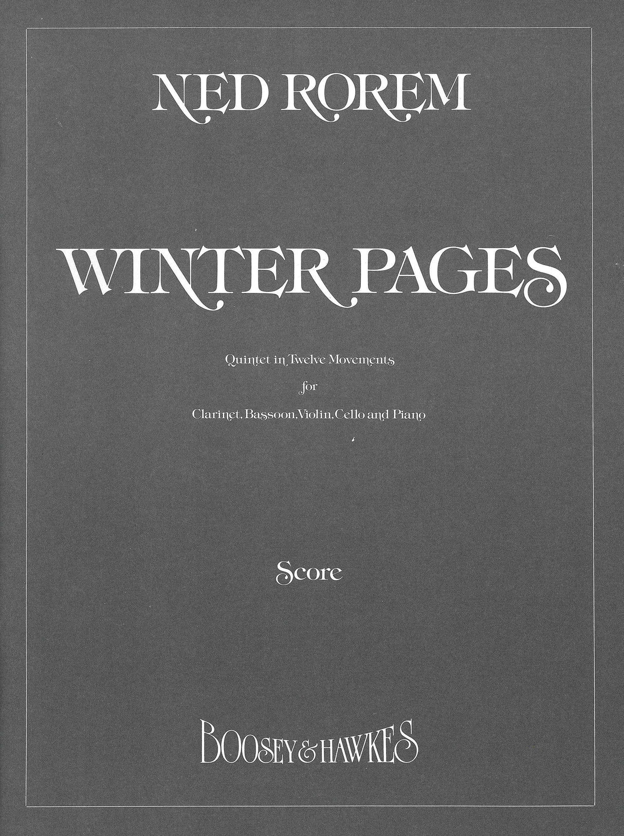 Rorem: Winter Pages