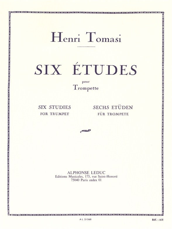 Tomasi: 6 Etudes