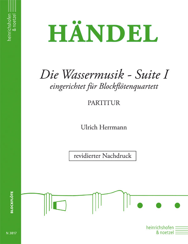 Handel: Water Music, HWV 348 (arr. for SATB recorder)
