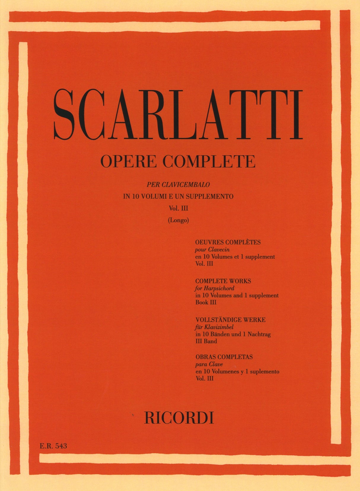 Scarlatti: Keyboard Sonatas - Volume 3 (L. 101-150)