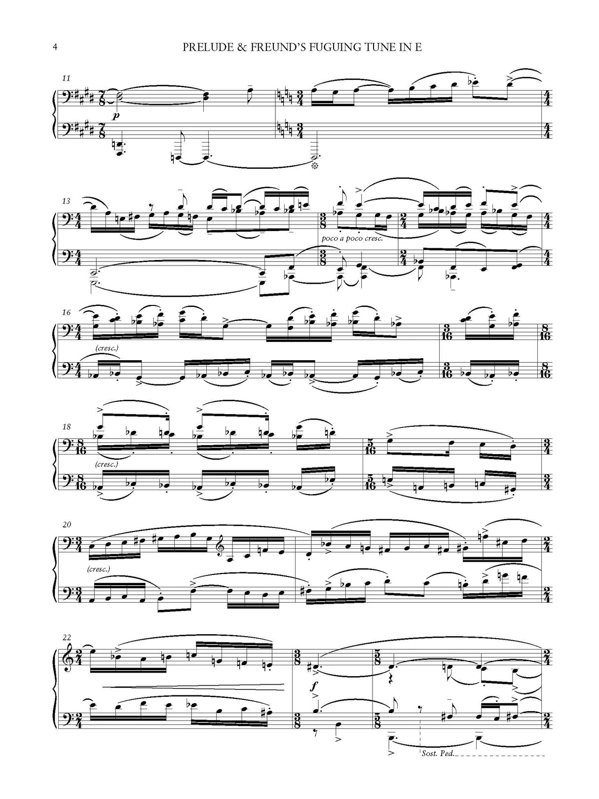 H. Biggs: Prelude & Freund's Fuguing Tune in E