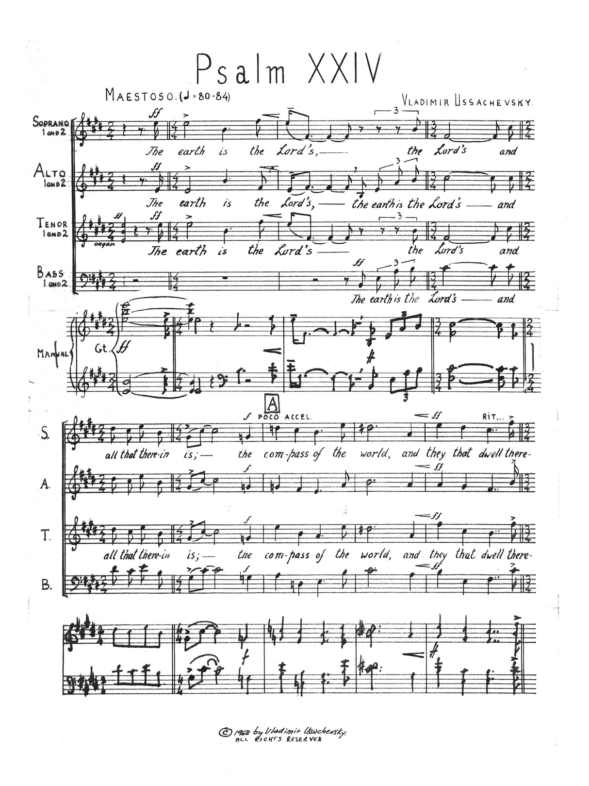 Ussachevsky: Psalm 24