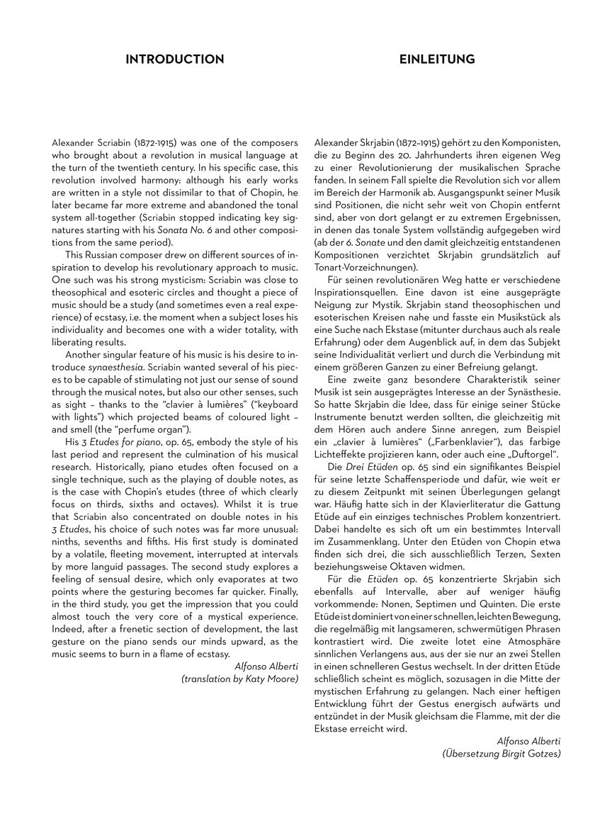 Scriabin: 3 Études, Op. 65