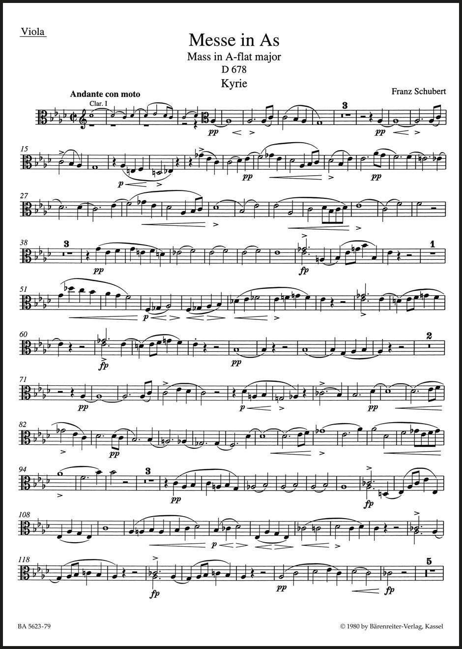 Schubert: Mass in A-flat Major, D 678