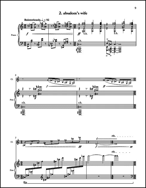 Lee III: Chavah's Daughters for Soprano, Clarinet & Piano