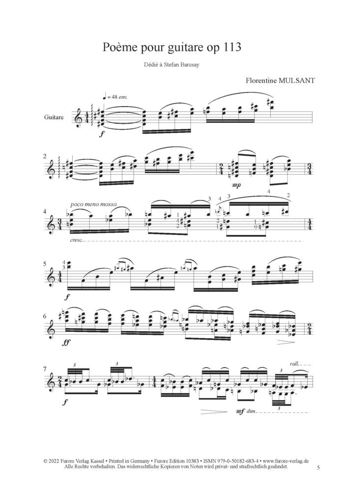 Mulsant: Poème, Op. 113