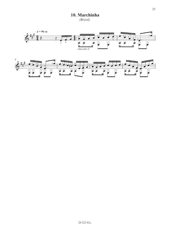 Arriagada: 10 Latin American Etudes (arr. for guitar)