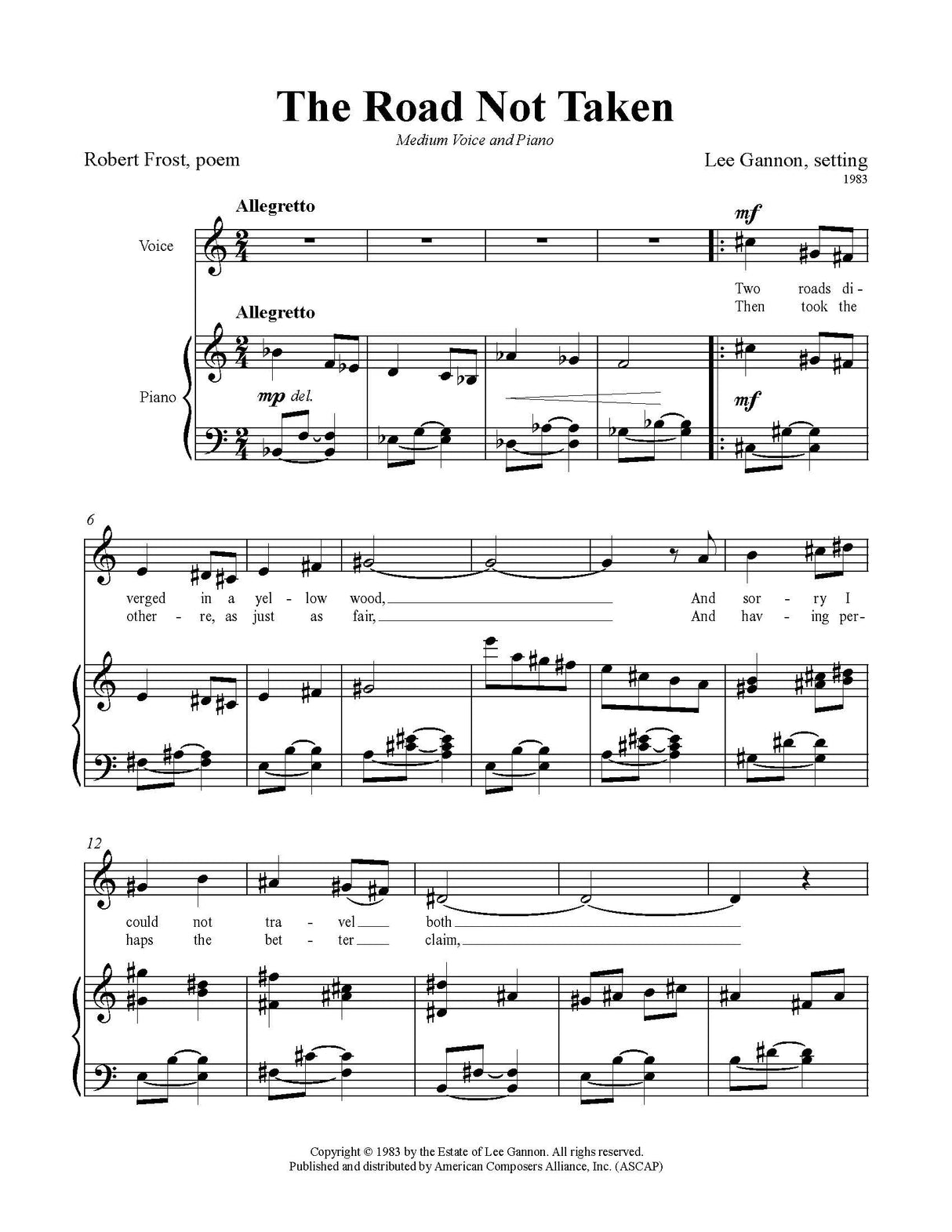 Gannon: The Road Not Taken