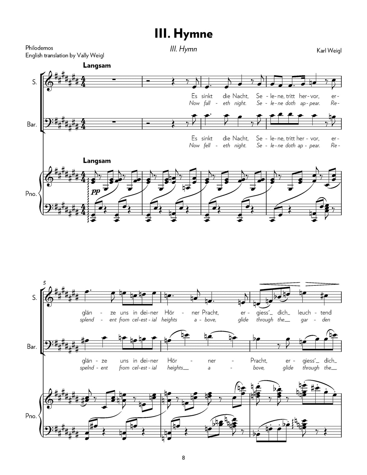 Weigl: Five Duets