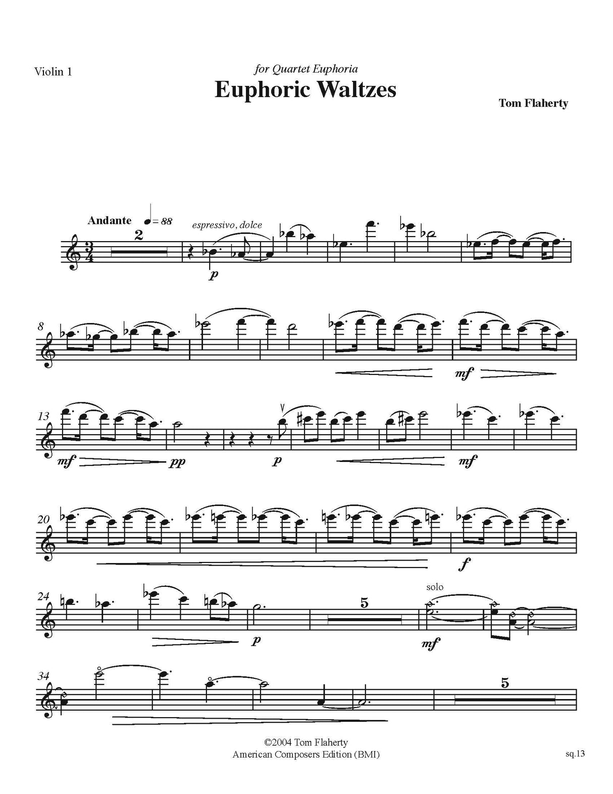 Flaherty: Euphoric Waltzes