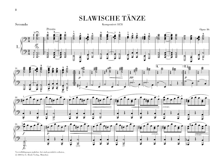 Dvořák: Slavonic Dances, Op. 46