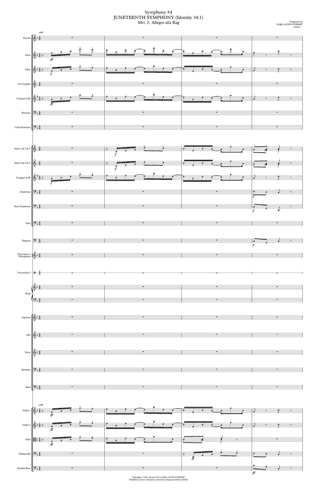 Stewart: Symphony No. 4 - "Juneteenth"